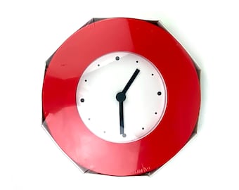 Vintage Ikea Tajma  Wall Clock - Memphis Style – Mid Century modern/minimalist design NEW