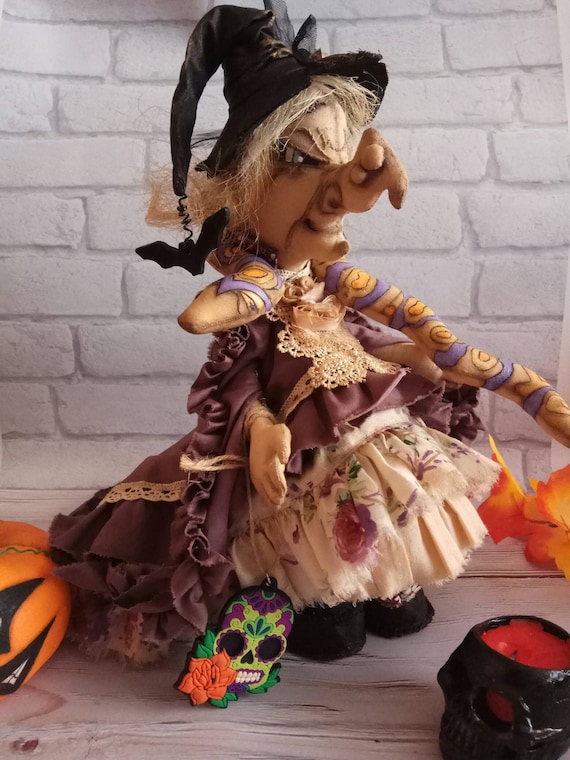 Kitchen Witch Doll Creepy Decor Rustic Halloween Etsy