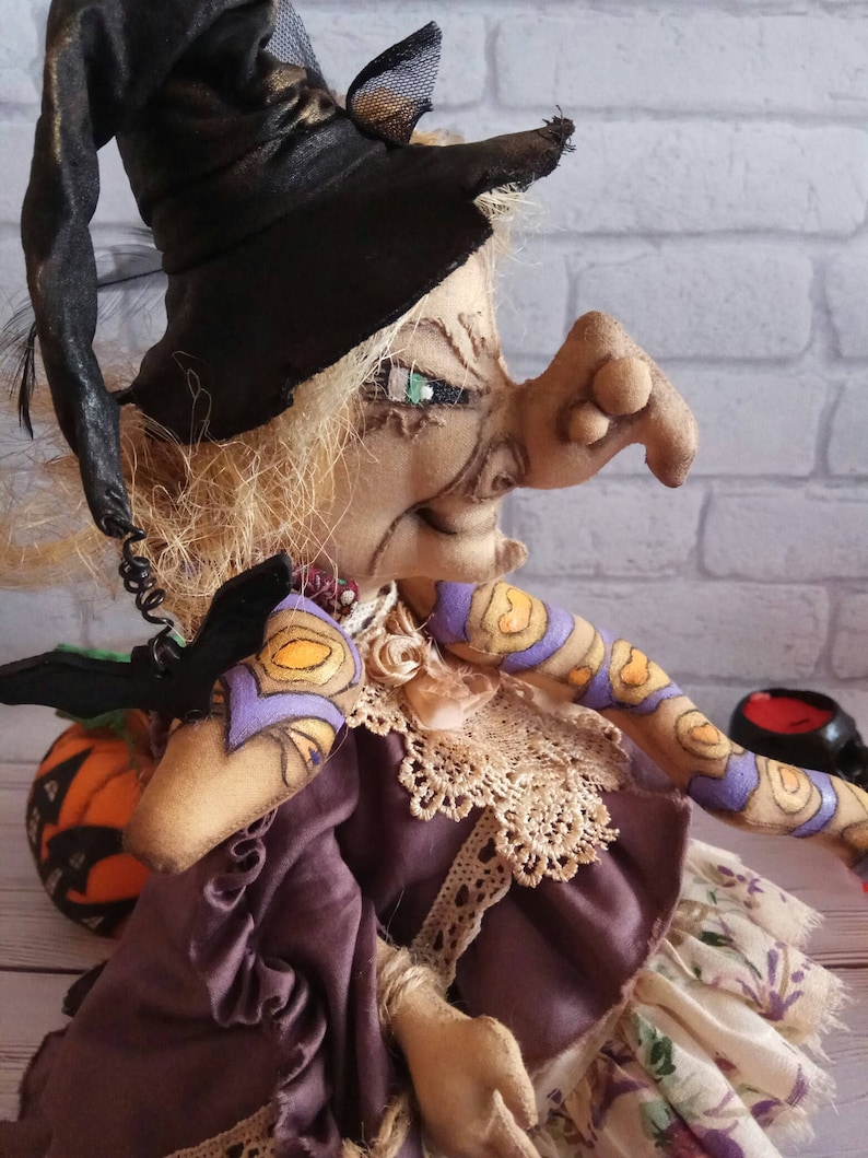 Kitchen Witch doll Creepy decor Rustic Halloween | Etsy