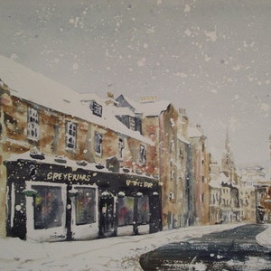 Edinburgh Pub wenskaart - Greyfriars Bobby's Bar