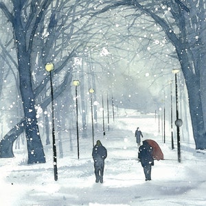 High Quality Print - Meadows, Winter Day