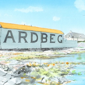 Scottish Distillery Greeting Card - Ardbeg
