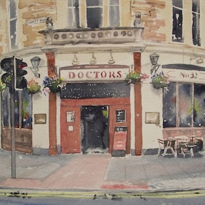 Edinburgh Pub Greeting Card - Doctors