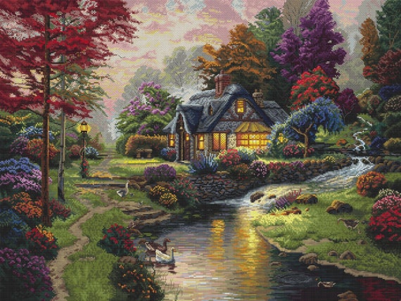 House Cross Stitch Pattern PDF Instant Download Magic Cross | Etsy