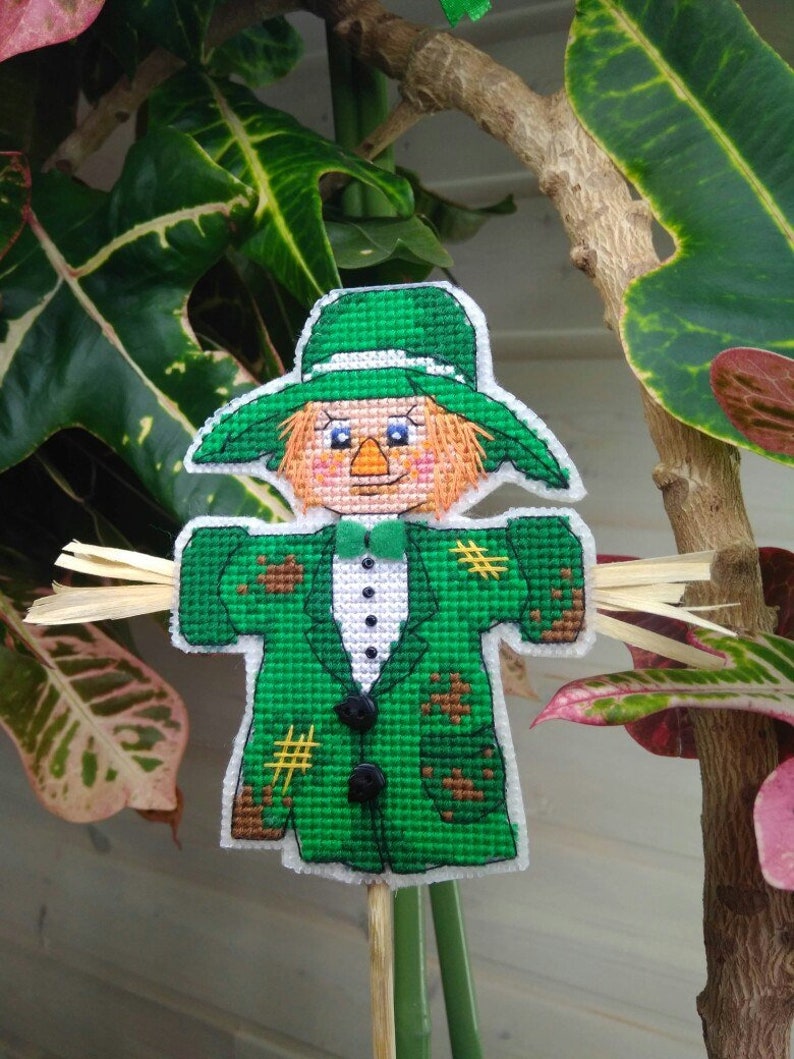 Scarecrow Cross Stitch Pattern PDF Instant Download Cute Cross Etsy