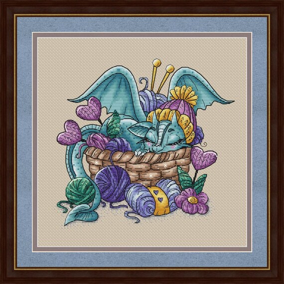 Dragon Cross Stitch Pattern PDF Instant Download Fantasy Cross Etsy