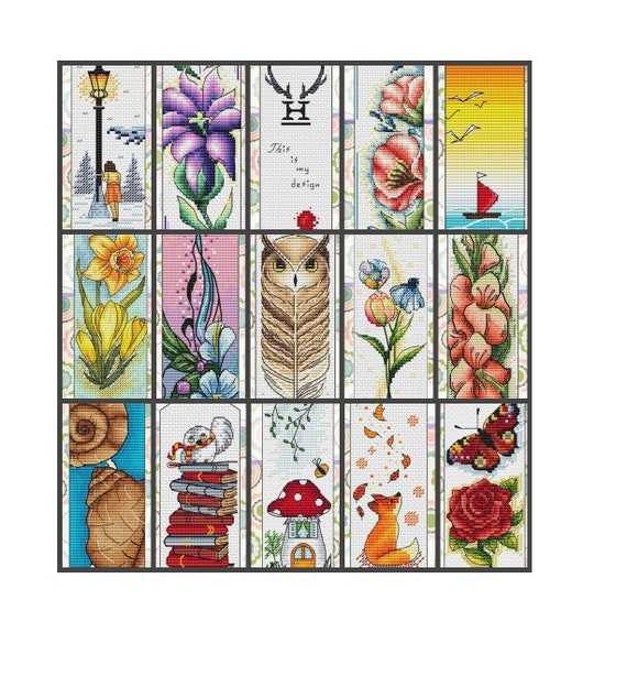 Free Cross Stitch Bookmark Charts