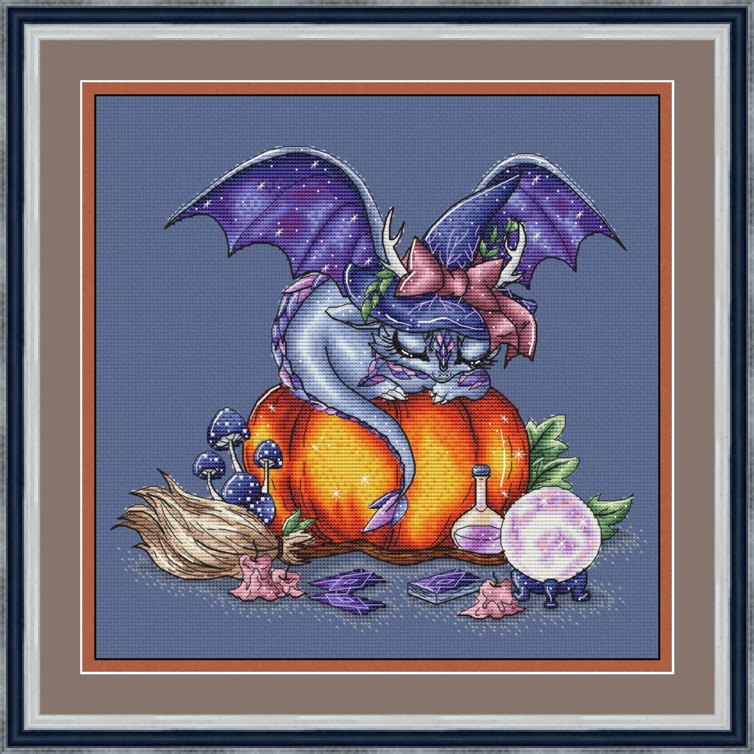 Dragon Cross Stitch Pattern PDF Instant Download Halloween Etsy
