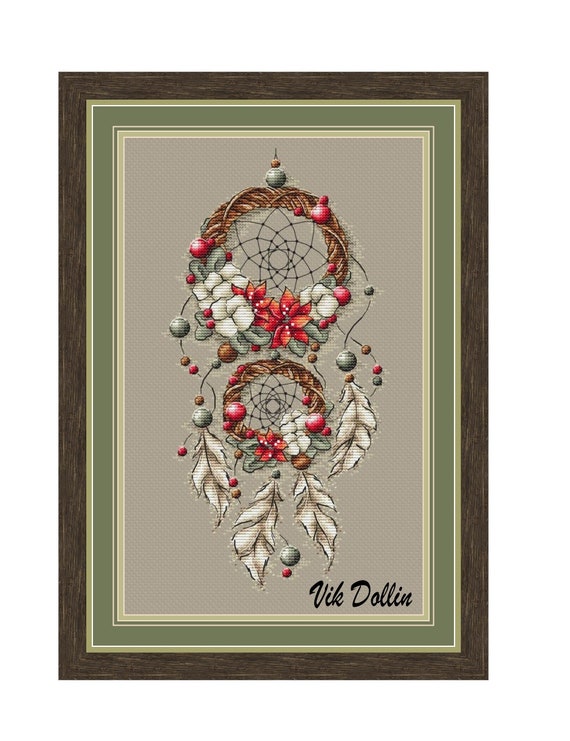 Dreamcatcher Cross Stitch Pattern PDF Instant Download Star | Etsy
