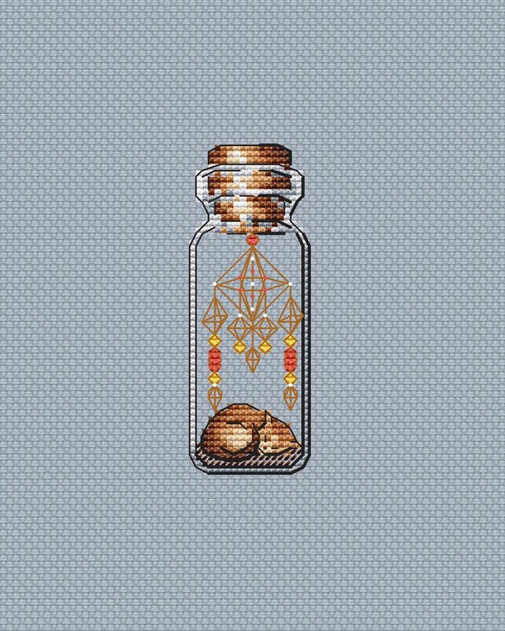 Dream Cross Stitch Pattern PDF Instant Download Jar Cross | Etsy