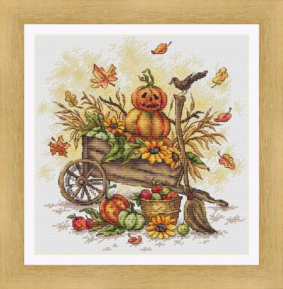 Pumpkin Cross Stitch Pattern PDF Instant Download Autumn Cross Etsy A pumpkin cross stitch pattern crossstitchclub