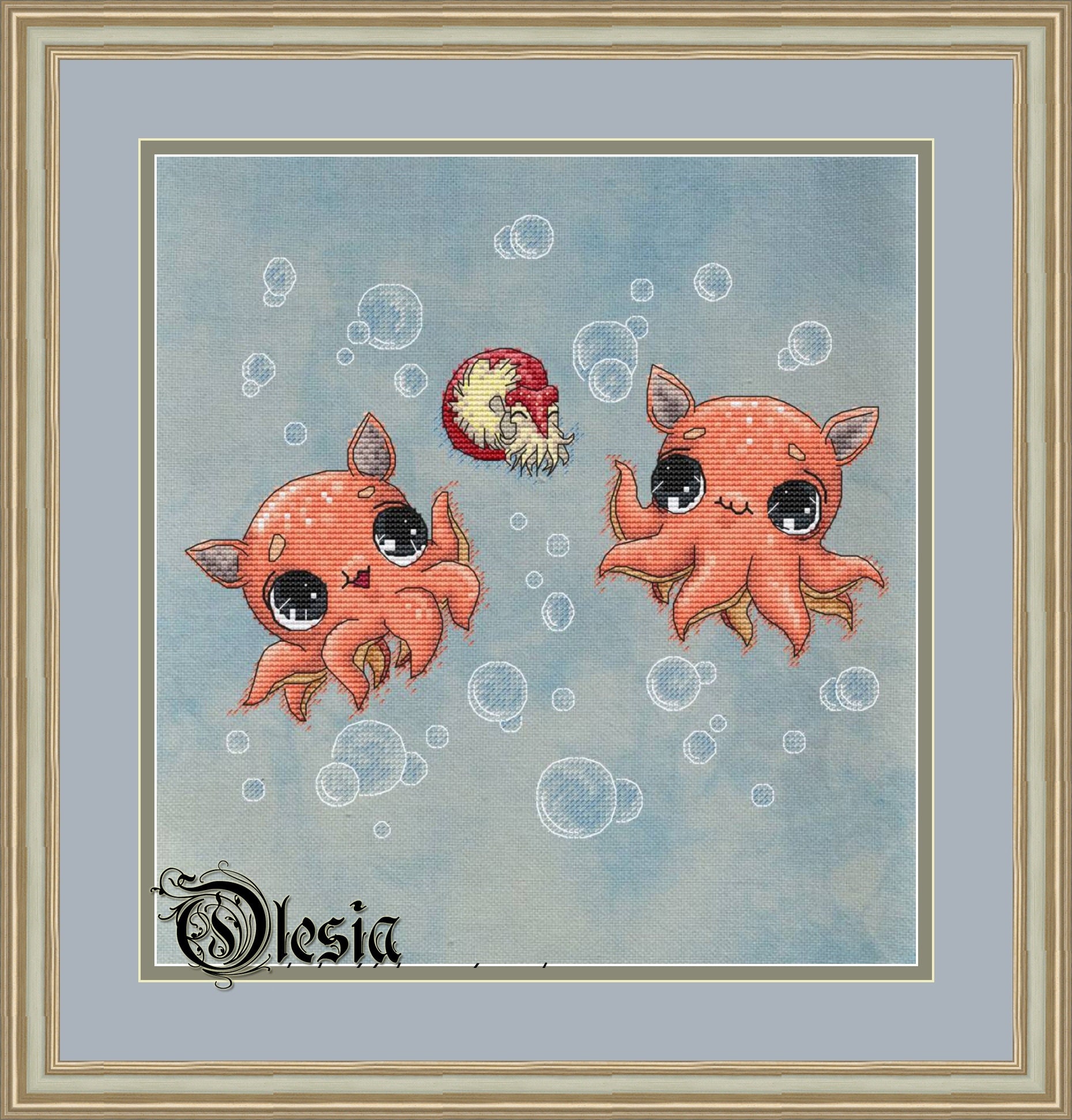 Octopus Cross Stitch Pattern PDF Instant Download Water Cross | Etsy