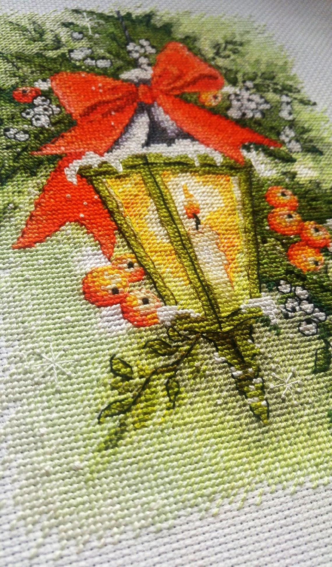 Lantern Cross Stitch Pattern PDF Instant Download Christmas Etsy