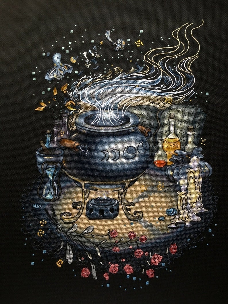 Magic Cross Stitch Pattern PDF Instant Download Potion ...