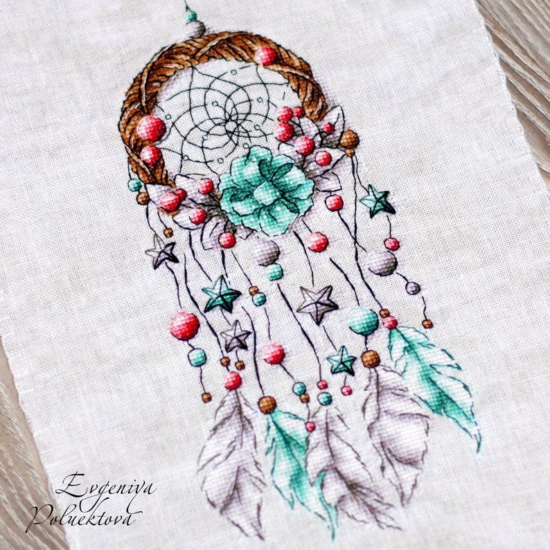 Dream Catcher Cross Stitch Pattern PDF Instant Download Star | Etsy
