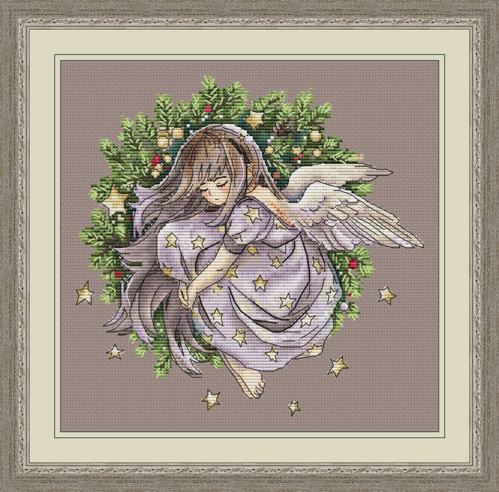 Angel Cross Stitch Pattern PDF Instant Download Wing Cross Etsy