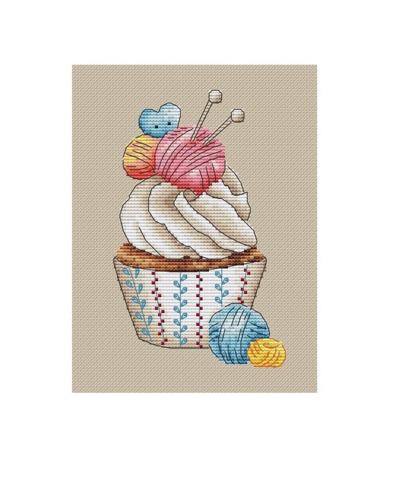Cupcake Cross Stitch Chart