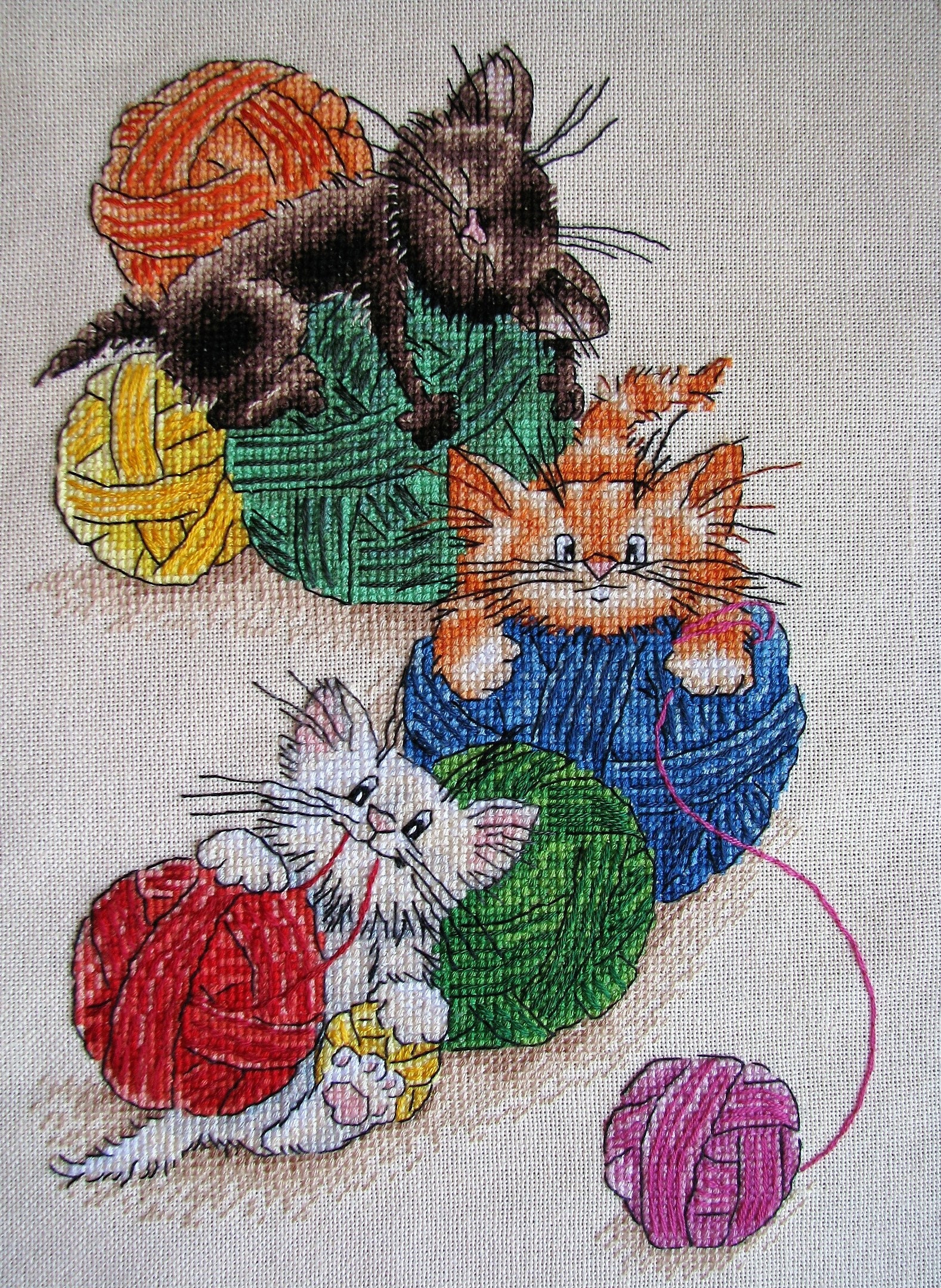 Kitten Cross Stitch Pattern PDF Instant Download Cute Cross | Etsy