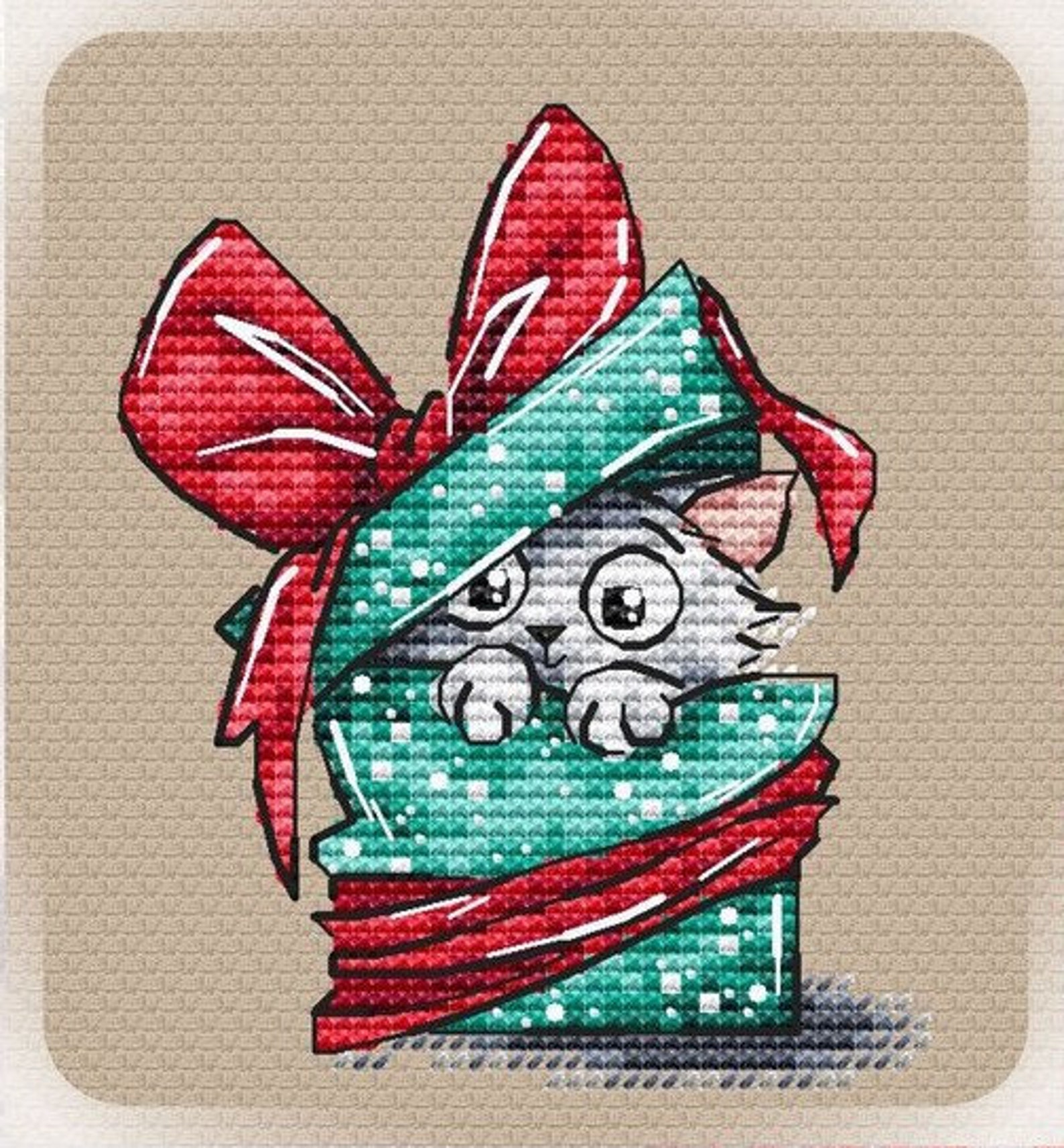 Kitten Cross Stitch Pattern PDF Instant Download Cute Cross | Etsy