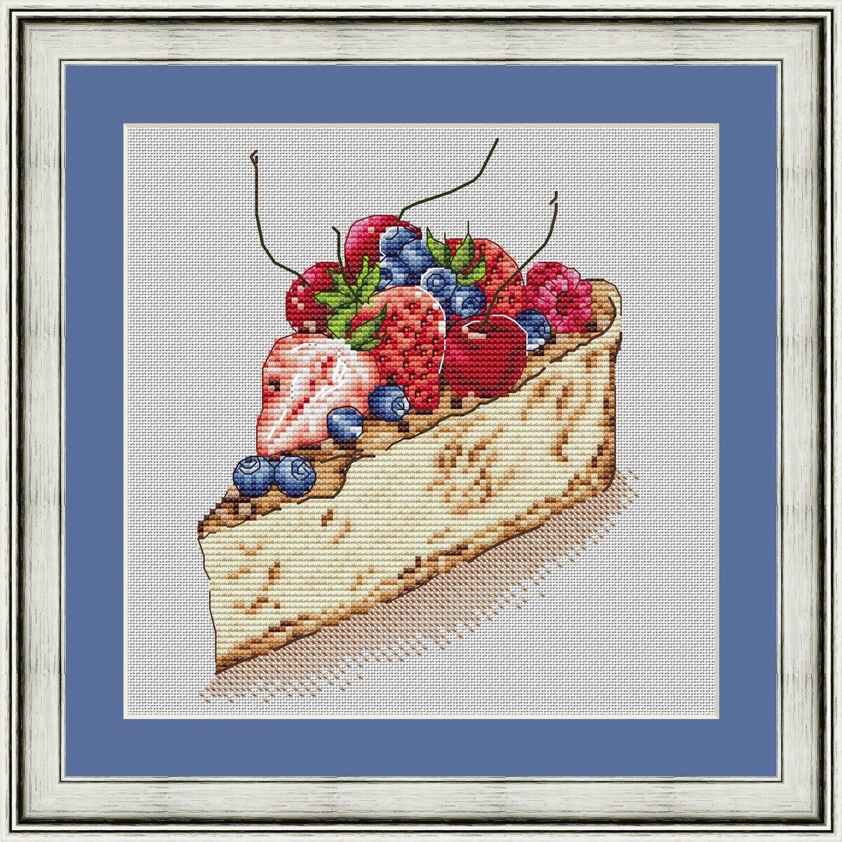 Cake Cross Stitch Pattern PDF Instant Download Berry Cross | Etsy