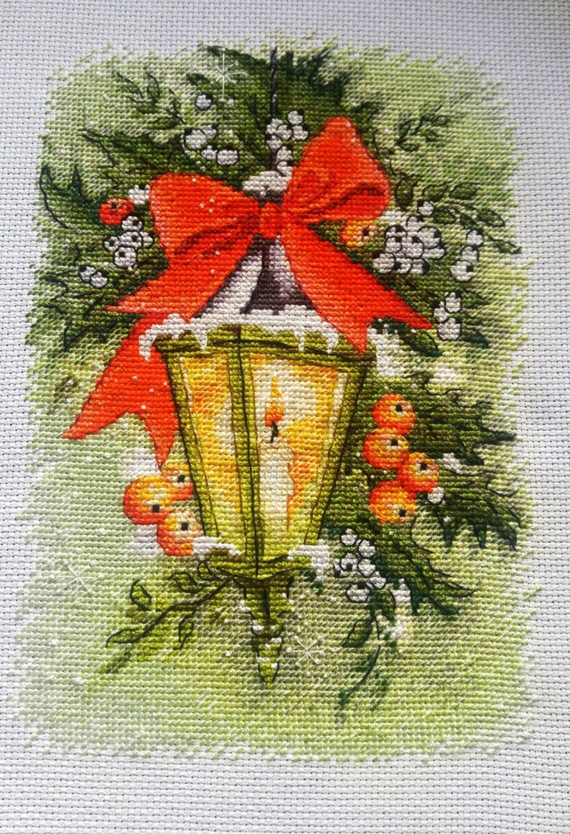 Lantern Cross Stitch Pattern PDF Instant Download Christmas Etsy