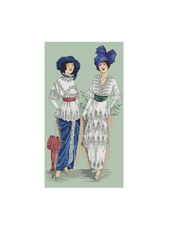 Lady Cross Stitch Pattern PDF Instant Download Elegant Cross Etsy Lady thread lavender lace charts elegant ladies patterns