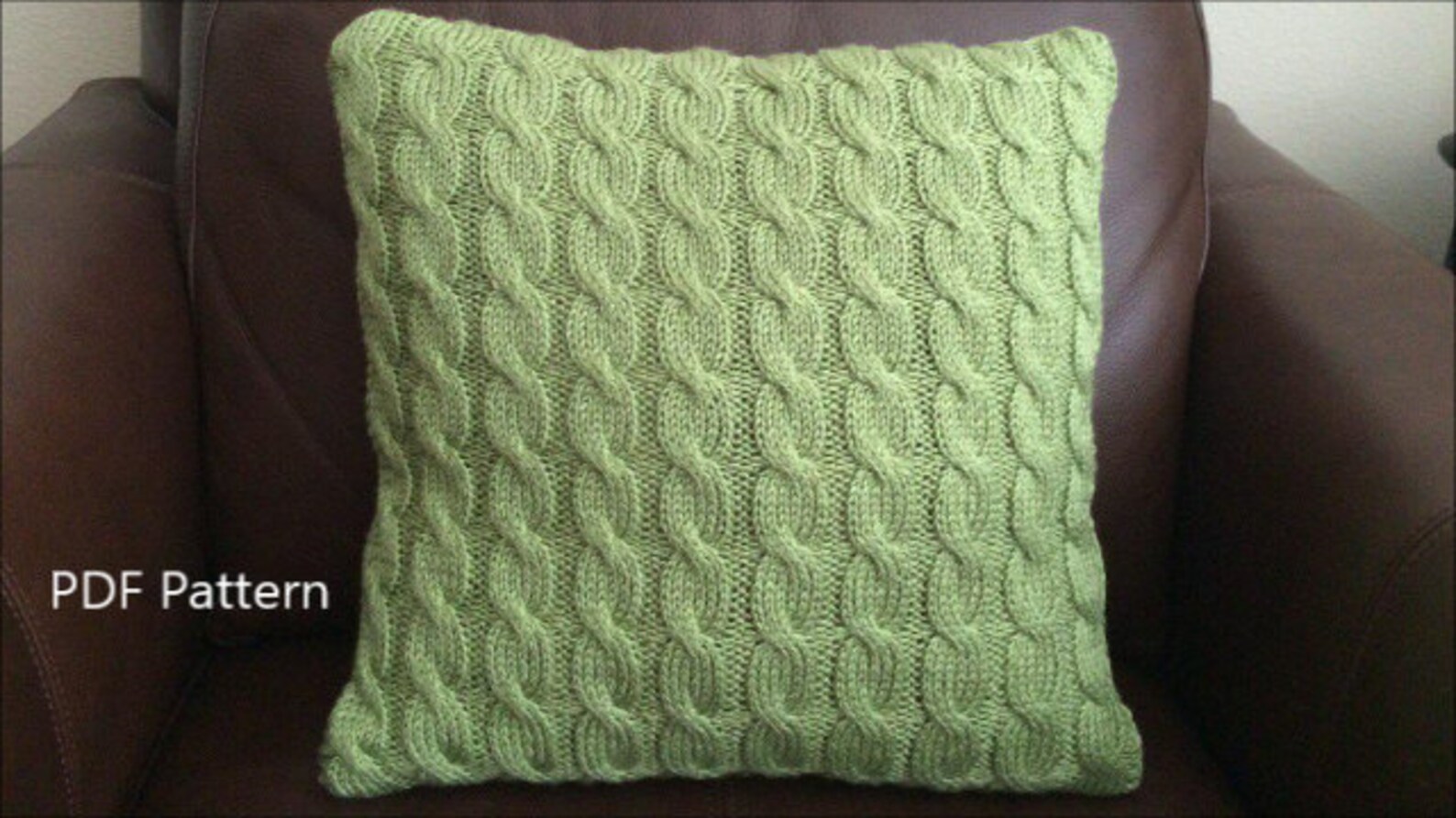 How to Knit A Cable Pillow PDF File Etsy