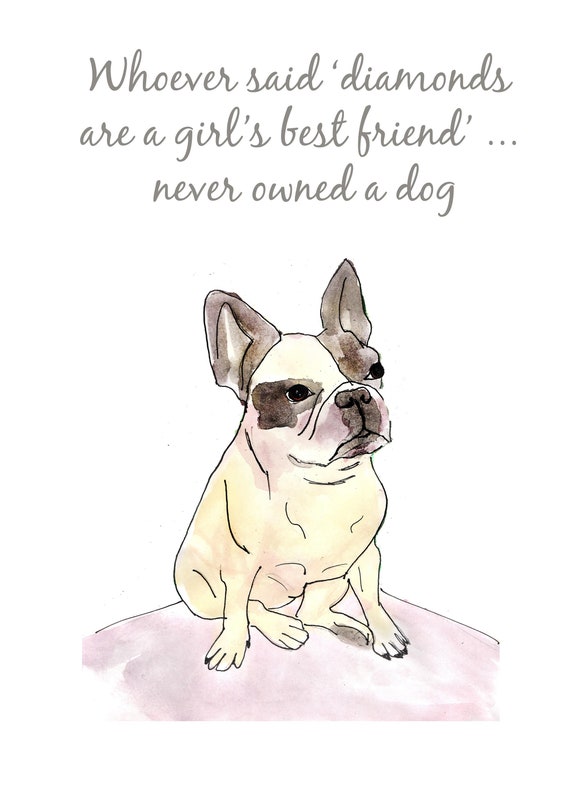Funny French Bulldog Quotes French Bulldog Dog Quote Print Funny Dog Poster Black Pug | Etsy New Zealand