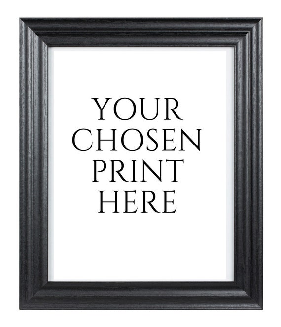 Download Any Print In A Simple Black Frame A4 Size Etsy