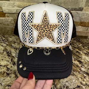 Western Trucker Hat,  Mama Trucker Hat, Mom Trucker Hat, Leopard Trucker Hat, Bling Trucker Hat