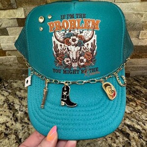 Western Trucker Hat, Edgy Trucker Hat, Mama Trucker Hat, Trucker Hat, Bling Trucker Hat