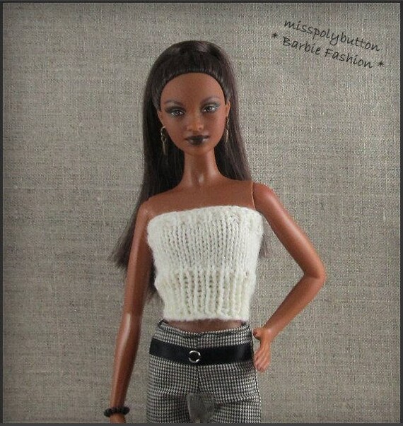 white barbie tube top