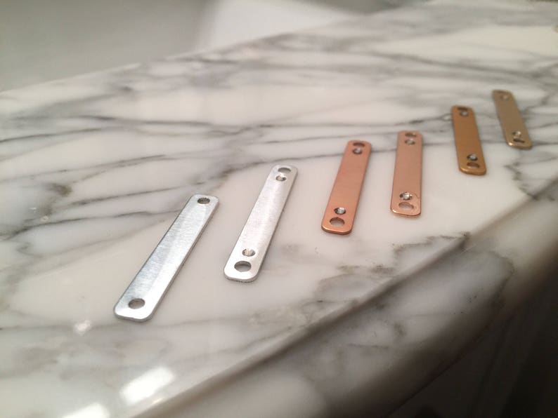 Hand Stamped Bling Bracelet or Necklace in Silver Gold Name Special Date or Rose Gold Plated Coordinates and more! Monogram ID