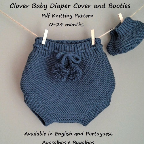 Knitting PATTERN Diaper Cover Knitted Baby Bloomers Baby Pants Etsy