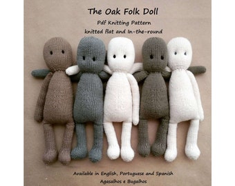 PDF Knitting Pattern | The Oak Folk Doll Knitting Pattern | Amigurumi Pattern