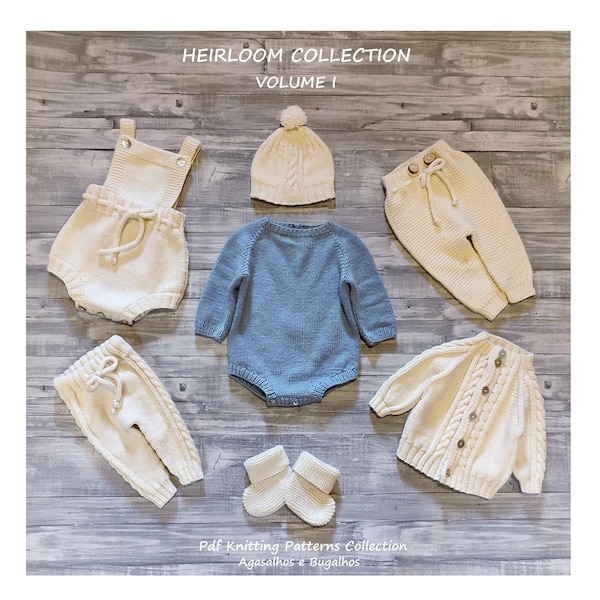 PDF Knitting Patterns | Heirloom Collection Vol. I | Baby Knitting Patterns eBook | 0-24 Months