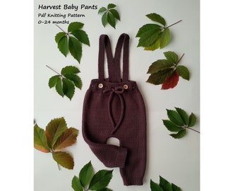 Harvest Baby Pants Knitting Pattern | Baby Pants Pattern | PDF Knitting Pattern | 0-24 Months