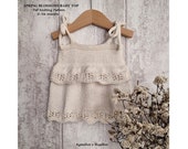 Spring Blossoms Baby Top Knitting Pattern | PDF Knitting Pattern | Top Down Sweater | 0-36 months (English and Portuguese)