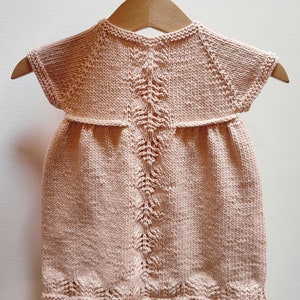 Spring Blossoms Baby Dress Knitting Pattern Baby Dress Pattern PDF Knitting Pattern 0-24 months image 3