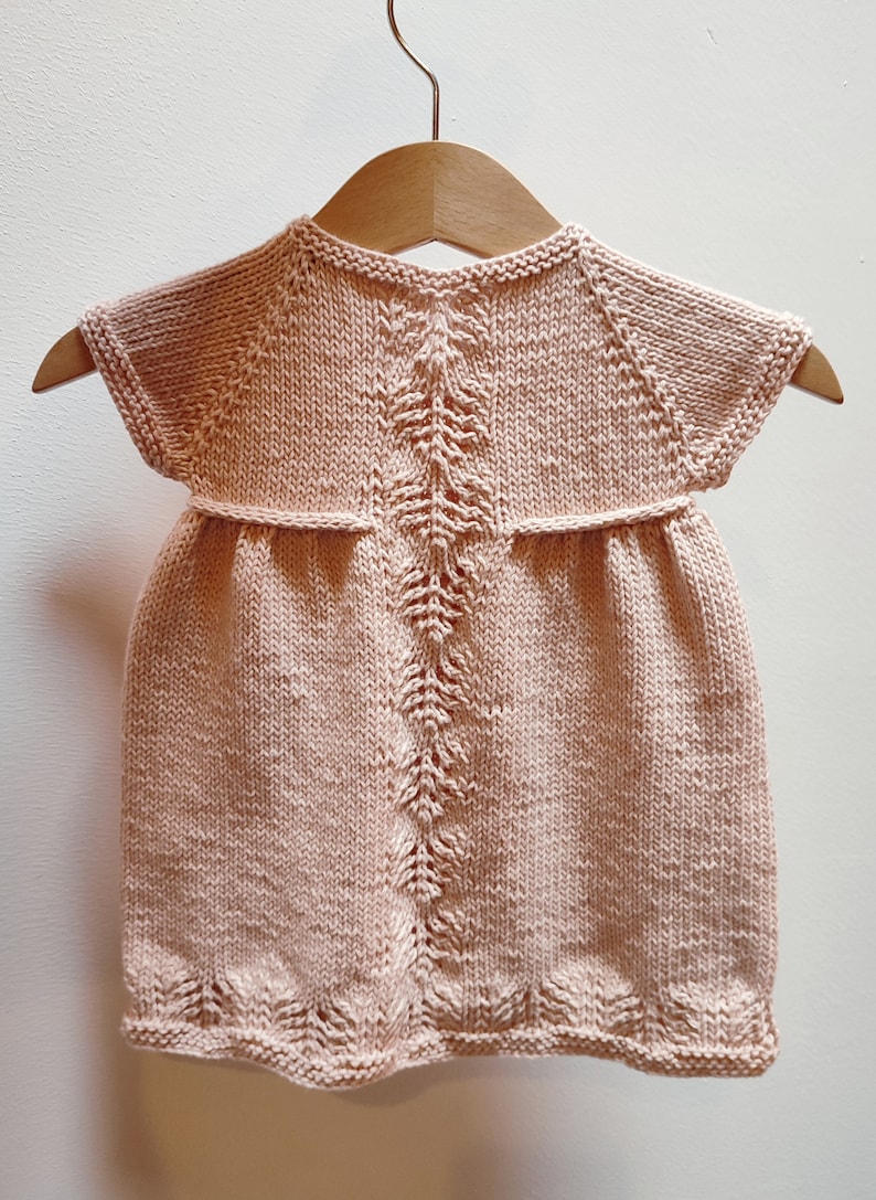 Spring Blossoms Baby Dress Knitting Pattern Baby Dress Pattern PDF Knitting Pattern 0-24 months image 3