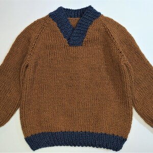 Modèle de tricot de pull pour enfants Caress Pull haut vers le bas Modèle de pull pour enfants Modèle de tricot PDF 0-14 ans image 10