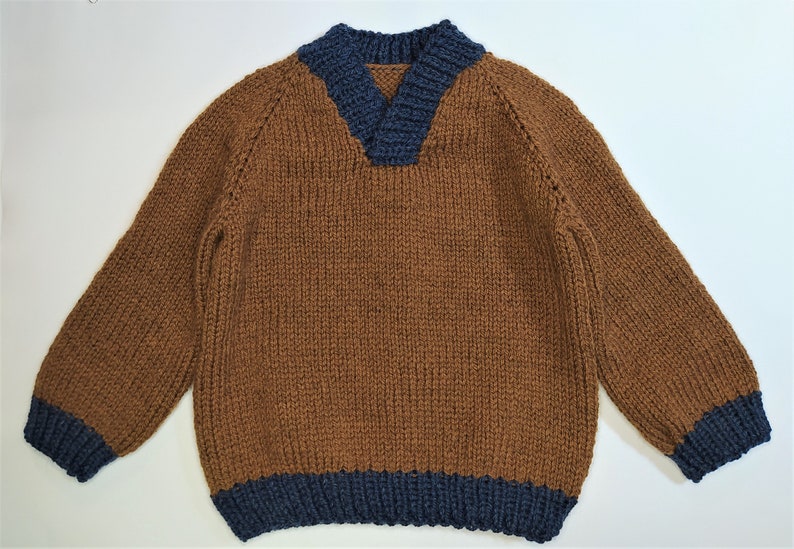 Modèle de tricot de pull pour enfants Caress Pull haut vers le bas Modèle de pull pour enfants Modèle de tricot PDF 0-14 ans image 10