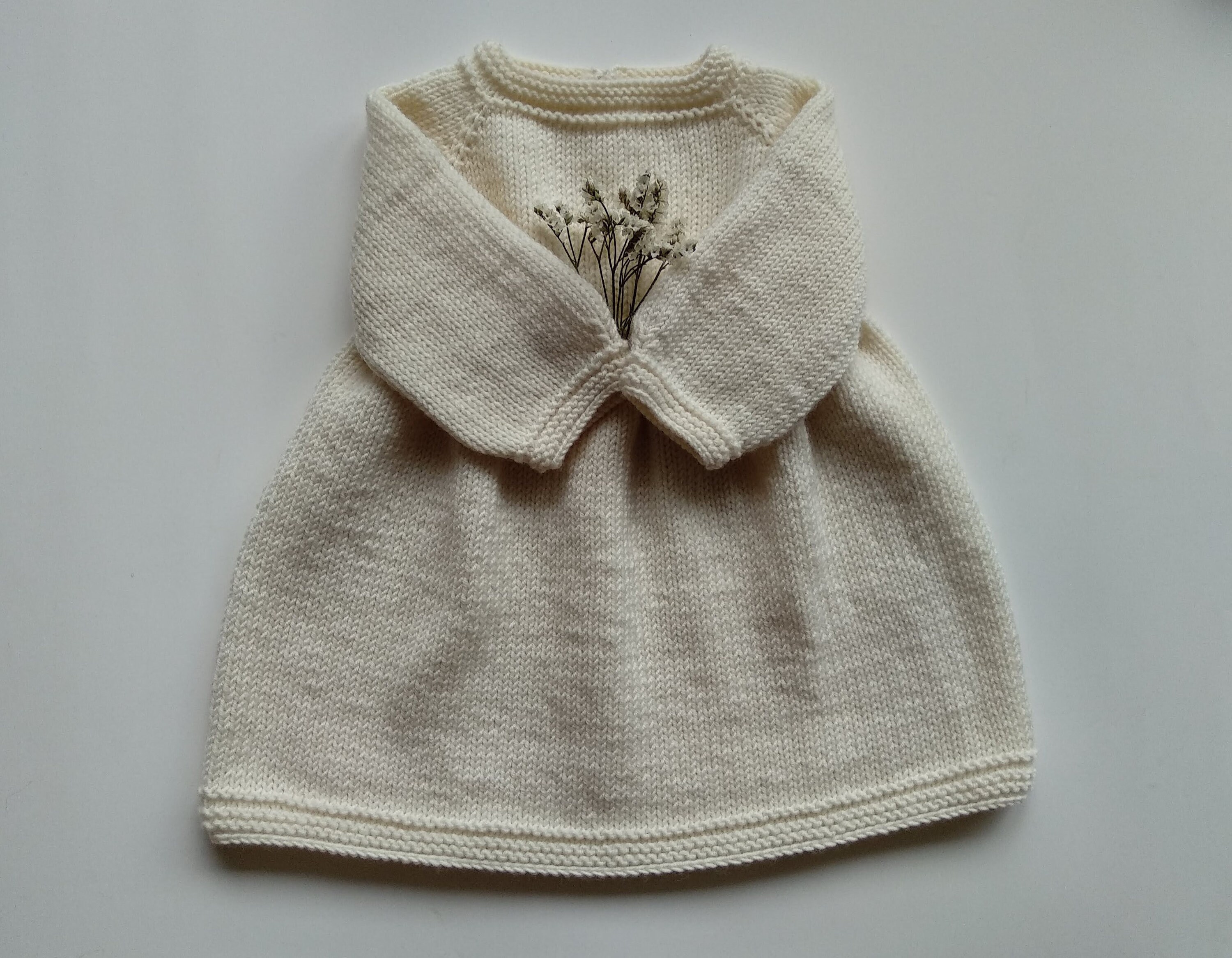 PDF Knitting Pattern Sunday Morning and Ivory Baby Dress - Etsy