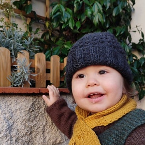 PDF Knitting Pattern Mossy Family Hat Knitting Pattern 0-6 years XS-L image 2