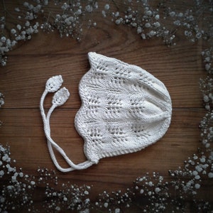 Spring Blossoms Baby Bonnet Knitting Pattern Pdf Knitting Pattern Preemie-24 Months image 5