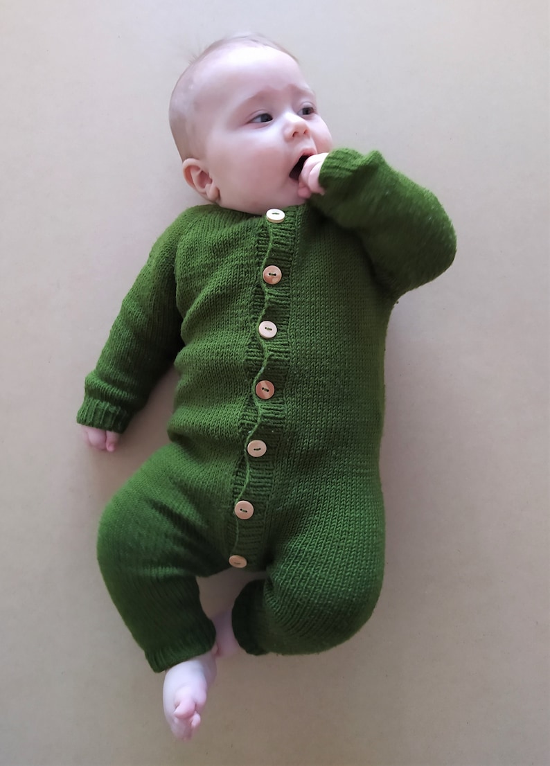 Baby Romper Knitting Pattern Maple Baby Overalls Knit Etsy