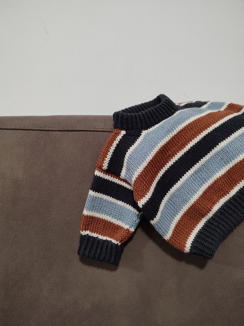 Brownie Baby Sweater Knitting Pattern Drop Shoulder Sweater Baby Sweater PDF Knitting Pattern 0-24 Months image 5