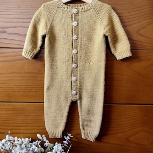 Maple Baby Overalls Knitting Pattern | Baby Romper Pattern | PDF ...