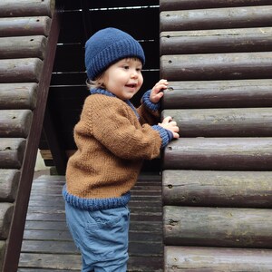 Modèle de tricot de pull pour enfants Caress Pull haut vers le bas Modèle de pull pour enfants Modèle de tricot PDF 0-14 ans image 2