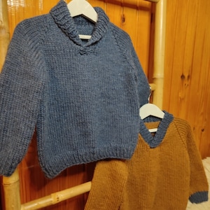 Modèle de tricot de pull pour enfants Caress Pull haut vers le bas Modèle de pull pour enfants Modèle de tricot PDF 0-14 ans image 8